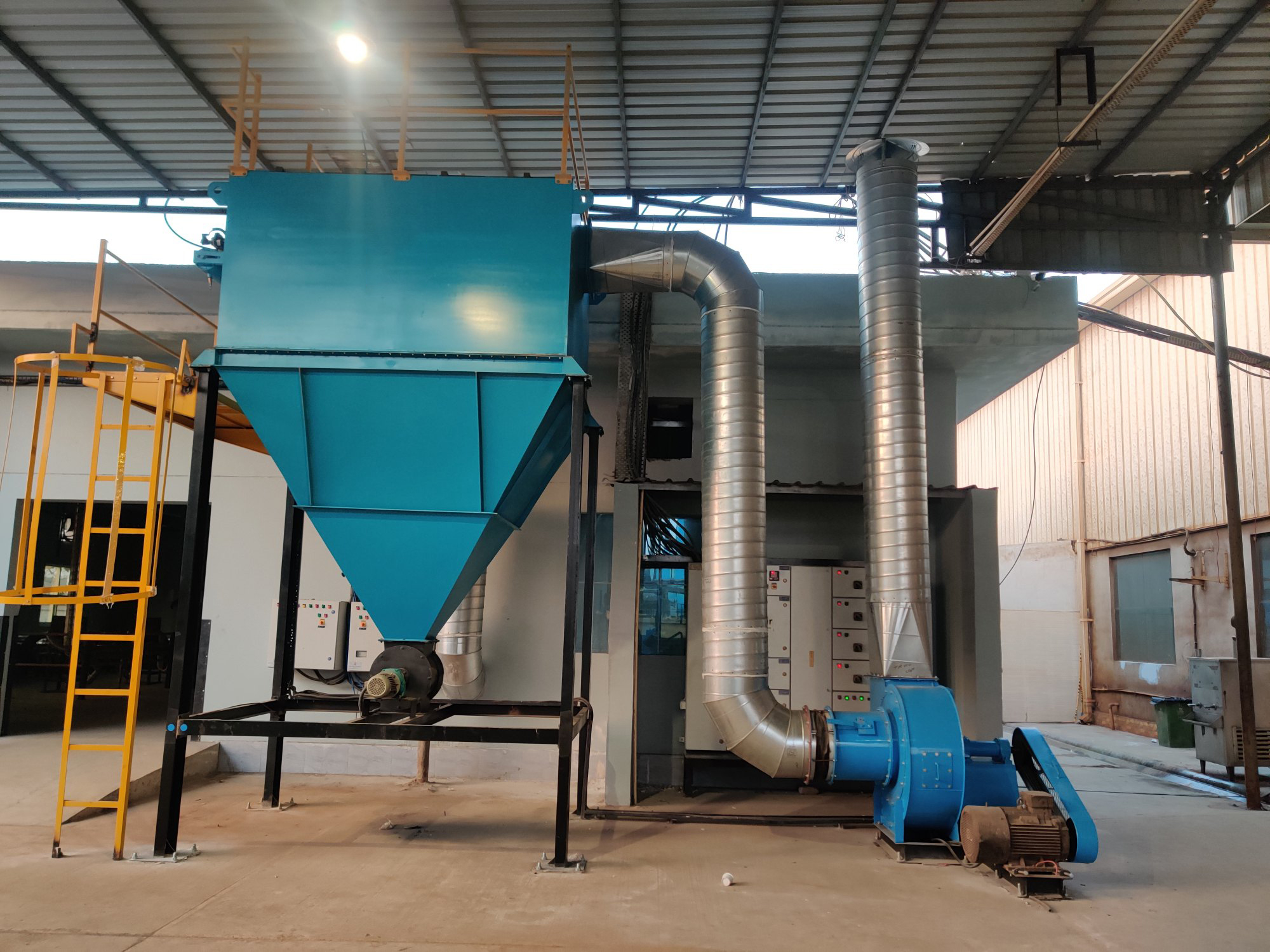 Dust collector environmental control system