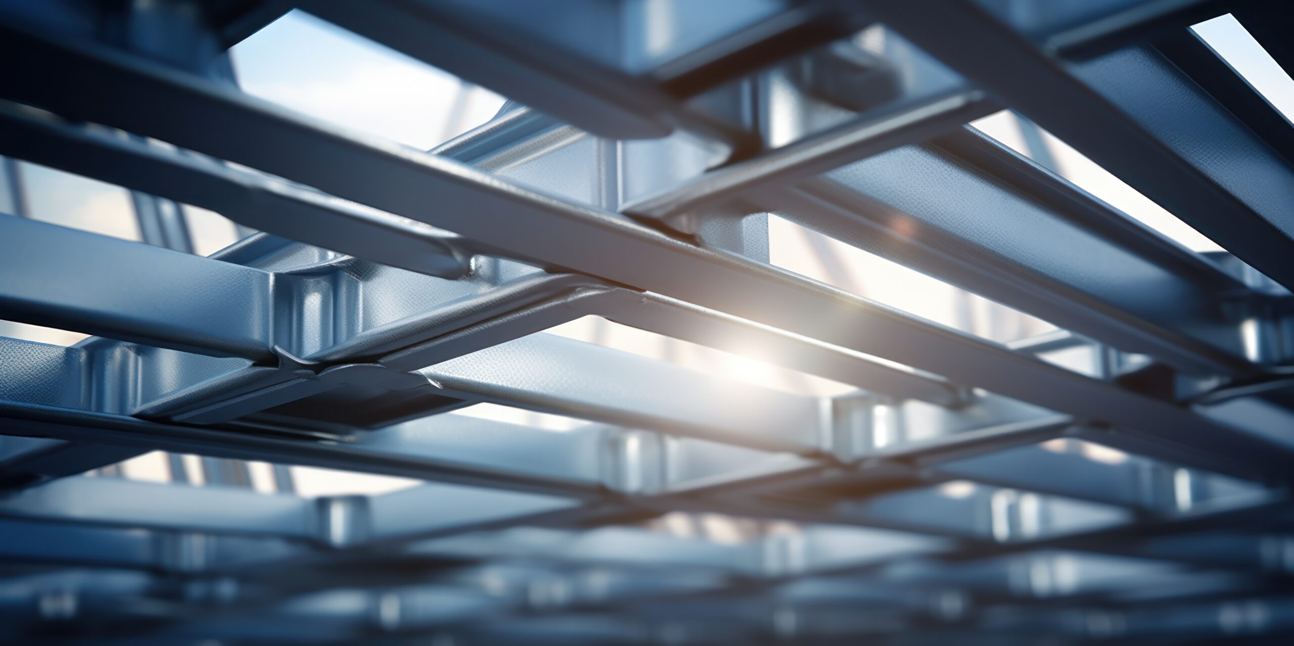 Industrial steel beams